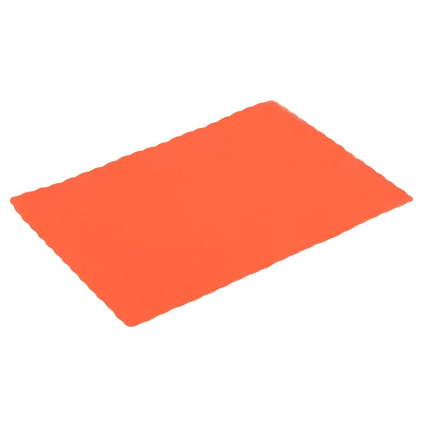 Hoffmaster 310555 10x22 x 14x22 Bittersweet Orange Colored Paper Placemat with Scalloped Edge - 1000/Case