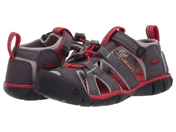 Keen Kids& Seacamp II CNX Sandal - 12 - Magnet - Drizzle