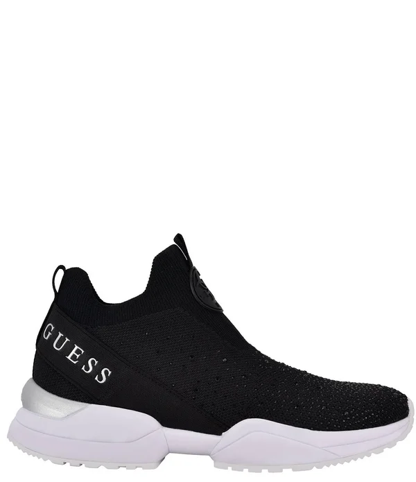 Guess Women's Bellini Stretch Knit Sneakers - Black