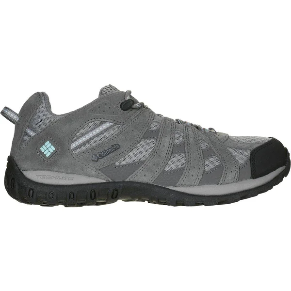 Columbia Women's Redmond Trail Shoe - Boulder/Sky Blue, 8.5 M US
