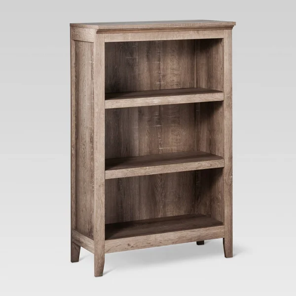 Threshold Carson 3 Shelf Bookcase - Rustic