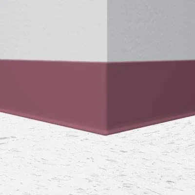 Flexco 059 Plum Pudding 6x22 Vinyl Cove Molding 6x22 x 48x22 Pieces (30/Box), Cove (with Toe)