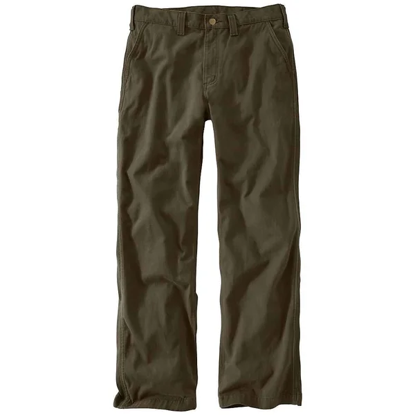 Carhartt Men's Rugged Work Khaki Pants Dark Coffee