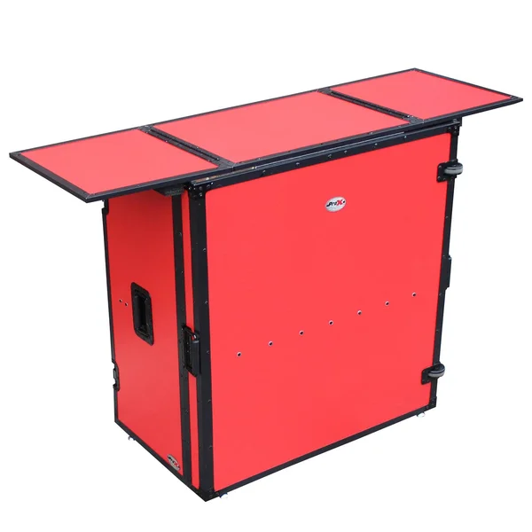 Prox Transformer Series Fold Away DJ Table - Red/Black (XS-DJSTNRB)