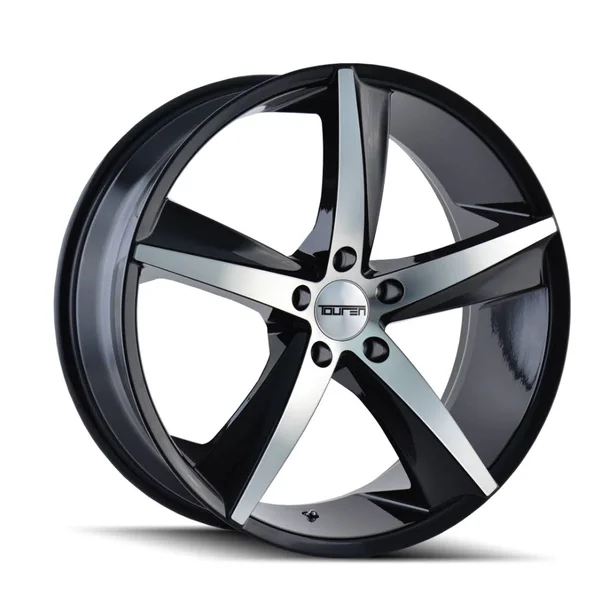 Touren Tr72 Gloss Black/Machined Face 17x7.5 5-114.3 40mm 72.62Mm