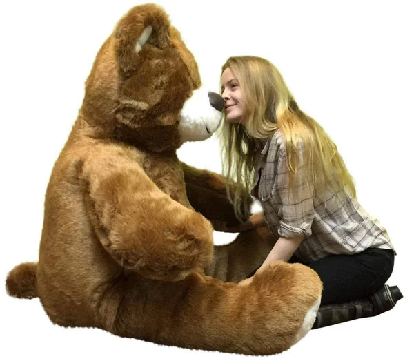 BigPlush Giant Brown Teddy Bear 5 Foot American Made Soft - Made in USA Stuffed Animal