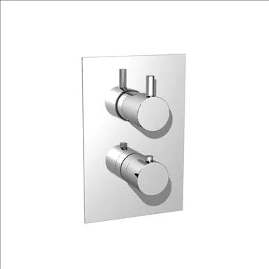 Isenberg 100.4301CP 3/4x22 Thermostatic Valve with 3-Way Diverter and Trim Chrome
