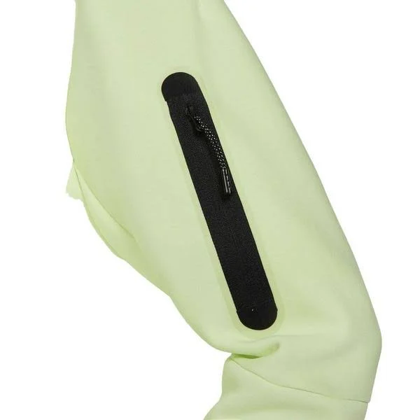 Nike Men's Sportswear Tech Crewneck Fleece - Large, Lime Ice/Black
