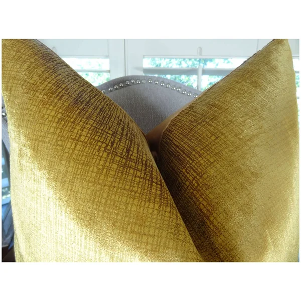 Plutus Lumiere Bronze Handmade Throw Pillow 20x22 x 36x22 King