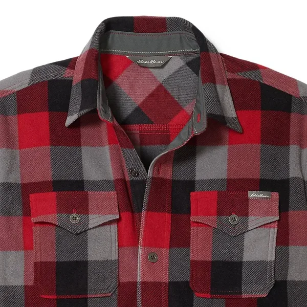 Eddie Bauer Men's Chutes Microfleece Shirt - Black - L