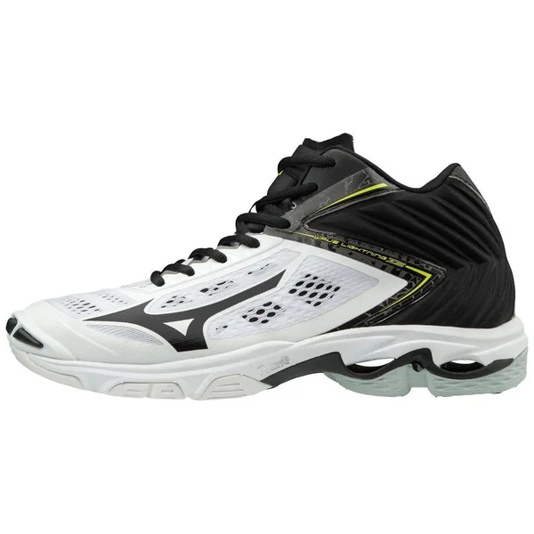 Mizuno Men's Wave Lightning Z5 - Mid - White/Black, 14