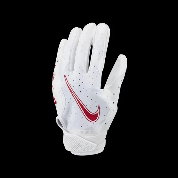 Nike Adult Vapor Jet 6.0 Receiver Gloves, Medium, White