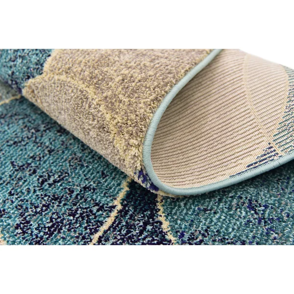 Unique Loom Seaside Chromatic Area Rug - 4' x 6' Navy Blue