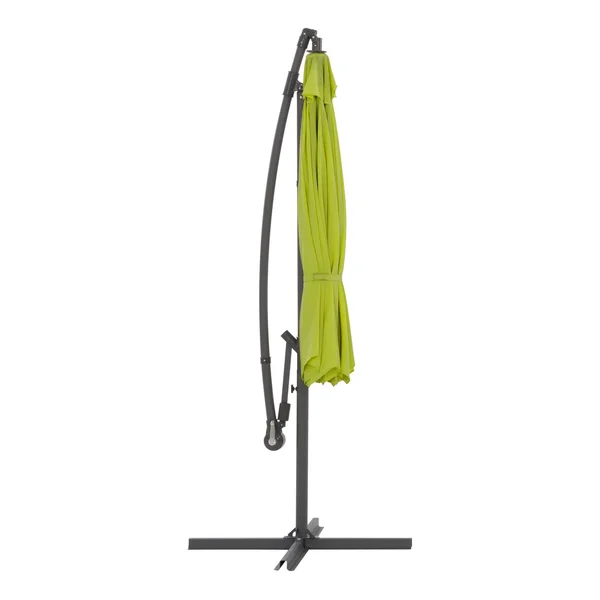 CorLiving Offset Patio Umbrella, Red