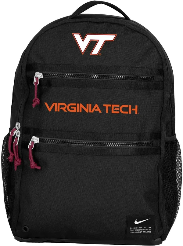 Nike Virginia Tech Hokies Utility Heat Black Backpack
