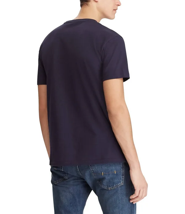 Polo Ralph Lauren Big Tall Classic-Fit Jersey Pocket Crewneck Tee, Mens, 4XB, Pale Royal Heather
