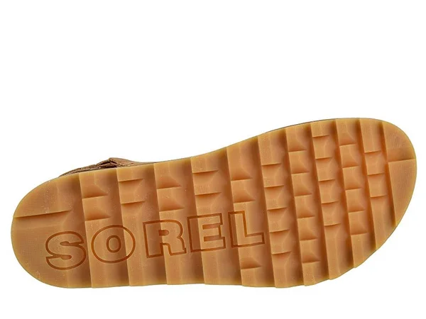 Sorel Women's Roaming T-Strap Sandal - 6 - Camel Brown