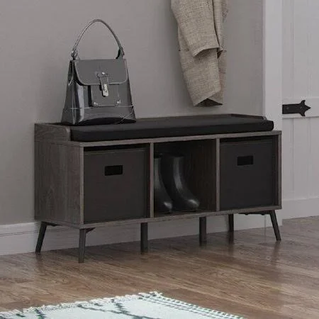Union Rustic Wysocki Upholstered Storage Bench