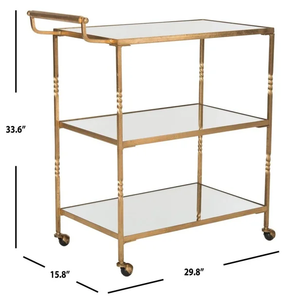 Safavieh Aurelius Bar Cart - Gold