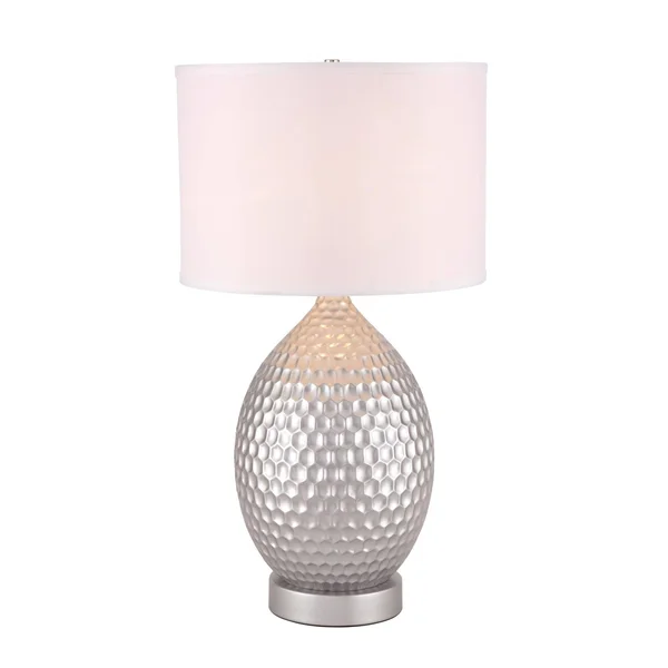 Elegant TL3021S Miel 1 Light Silver Table Lamp