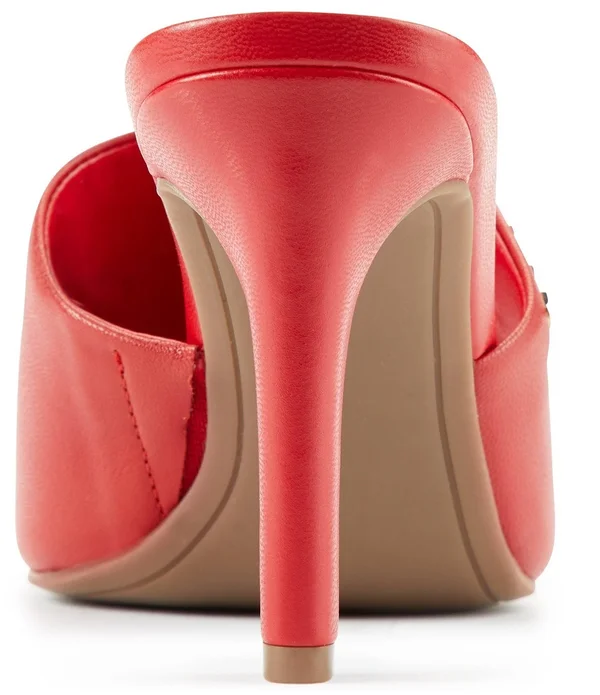 Dkny Womens Bronx . Leather Open Toe Mules