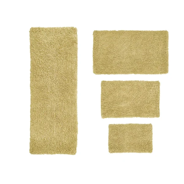 Waterford 3 Piece Bath Rug Set 17x24 21x34 24x40 Natural, Beige