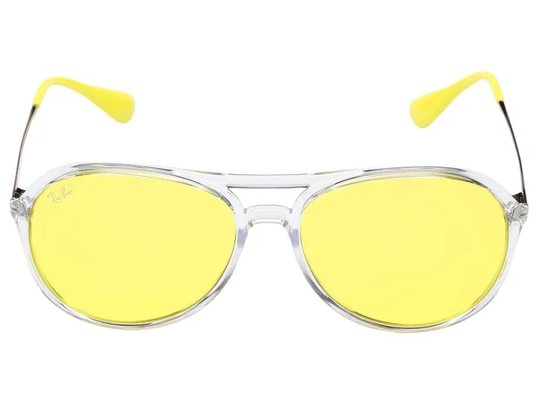 Ray Ban Alex Sunglasses RB4201 6295C9 Crystal Frame Yellow Lens 59MM