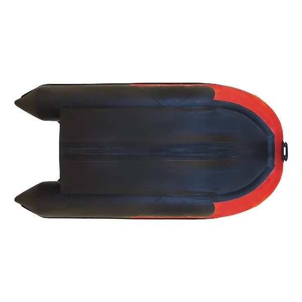 Aleko 10.5ft Inflatable Fishing Boat with Air FLOOR - Red and Black