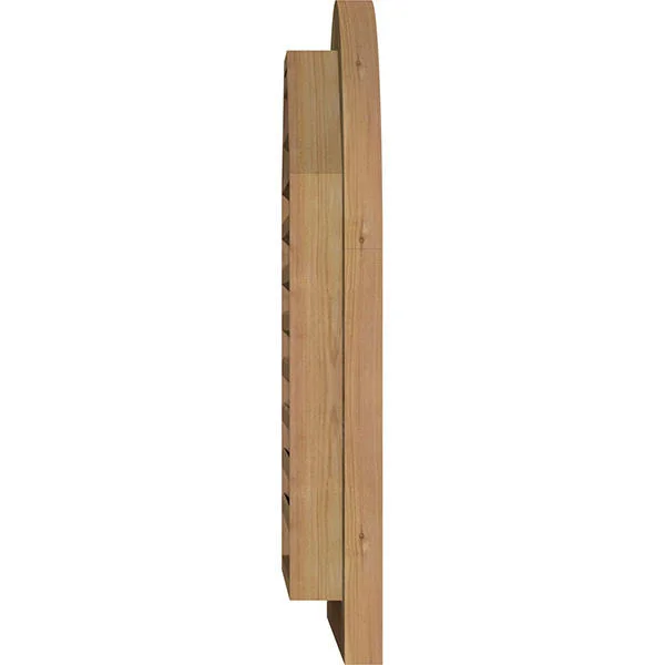 Ekena Millwork GVWRT16X2800RFUWR 16x22W x 28x22H Round Top Gable Vent (21x22W x 33x22H Frame Size): Unfinished - Functional, Roug