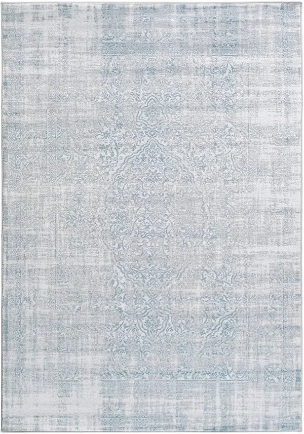 Misc Labasa Area Rug 6&7x22 x 9& Blue Border Oriental Transitional Rectangle Polypropylene Synthetic Latex Free Pet Friendly Sta