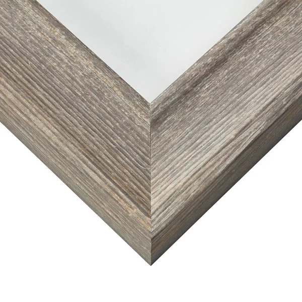 Craig Frames Scalloped American Barn - Faux Barnwood Picture Frame, Natural, 16 x 22 inch, White