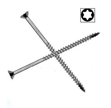 8 x 3 inch Stainless Steel Wood Deck Screws Trim Head 1400 - from Jaaco Corp.
