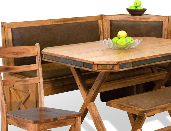 Sunny Designs Sedona NOOK Side Bench in Rustic Oak 0219RO2SB