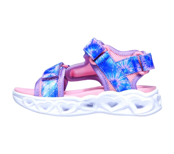 Skechers Infant Girls& S Lights Heart Lights Color Groove Sandal