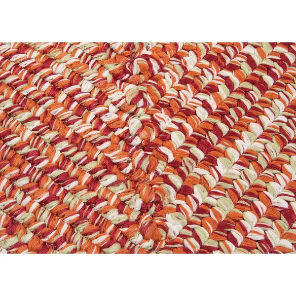 Ocean&s Edge Braided Outdoor Rug - 5& x 7& - Grass Green