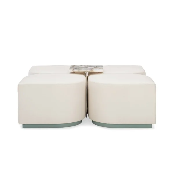Caracole Classic Petal Pusher Ottoman