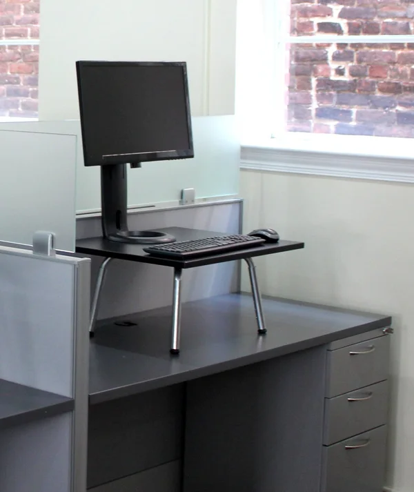 Stand Steady Standing Desk - Black, 24x22 x 20x22
