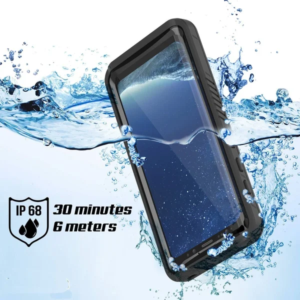 Punkcase Galaxy S8 Waterproof Case, Punkcase Extreme Series Slim Fit IP68 Certified Shockproof Snowproof Dirproof Armor Cover W