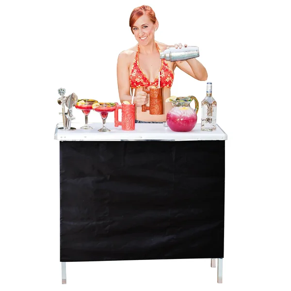 Gopong Portable High Top Party Bar Includes 3 Front Skirts and Carrying Case