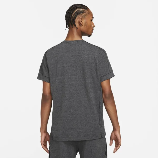 Nike Yoga Dri-Fit Men's Short-Sleeve Top in Black, Size: Medium, DH1927-032