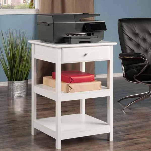 Delta 3-Pc Home Office Set, White, Winsome Wood