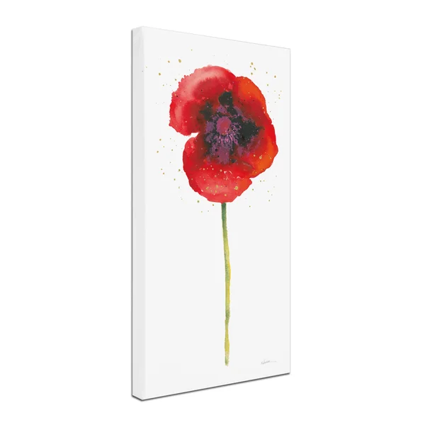 Trademark Fine Art Shirley Novak Splash I with Gold 24x47 Canvas Art - WAP0357-C2447GG