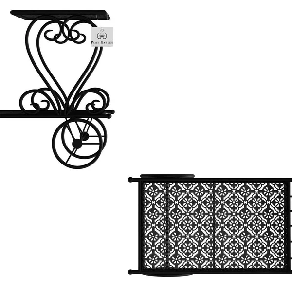 Nature Spring 171581Hho 2-Tiered Plant Stand, Indoor/Outdoor Decorativ