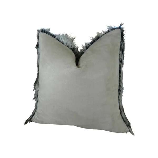 Plutus Siberian Faux Husky Handmade Throw Pillow 26x22 x 26x22