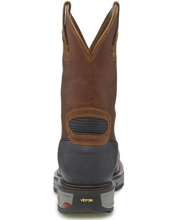 Justin Men's Chestnut Warhawk Waterproof Work Boots - Composite Toe