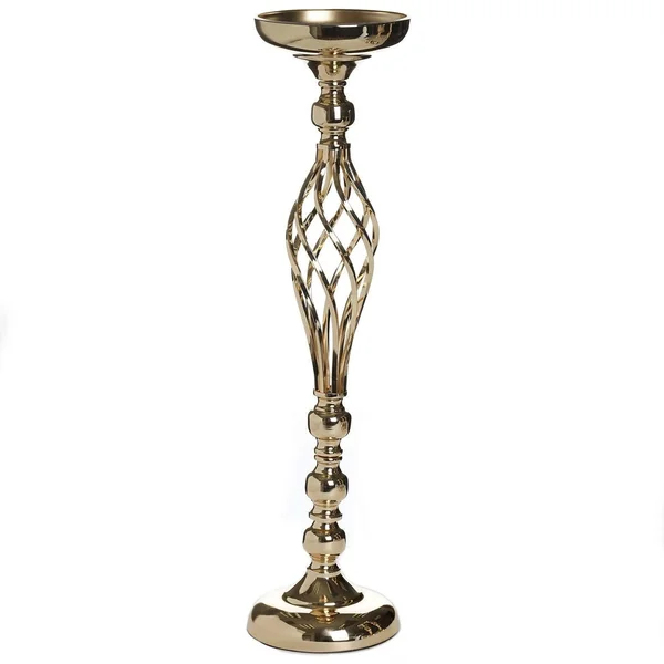 Balsacircle 2 Pcs 26 inch Tall Metal Candle Holder Vase Centerpieces, Gold