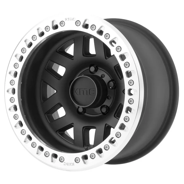 KMC KM229 Machete Crawl Satin Black 17x9 Blank -38mm (KM2297900M738N)