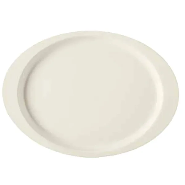 Get Enterprises - OP-145-DI - Diamond Ivory 14 3/4 in Oval Platter