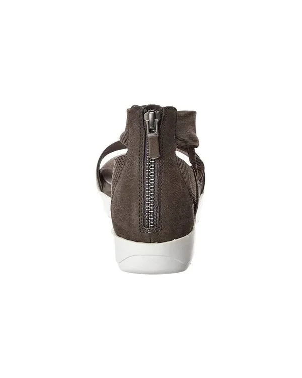 Eileen Fisher Kash Leather Sandal, 6.5, Grey