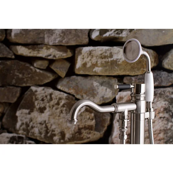 Kingston Brass KS7135DKL Kaiser Freestanding Tub Faucet with Hand Shower, Oil Rubbed Bronze